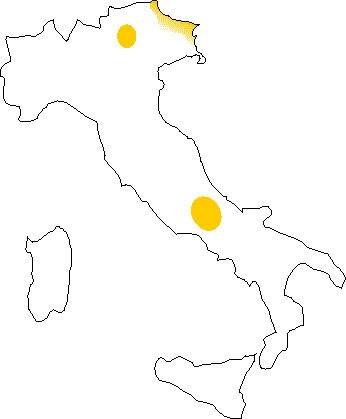Répartition de l’ours en Italie (2004)