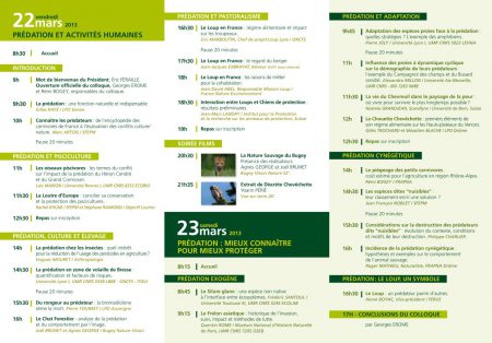 Programme colloque prédation FRAPNA